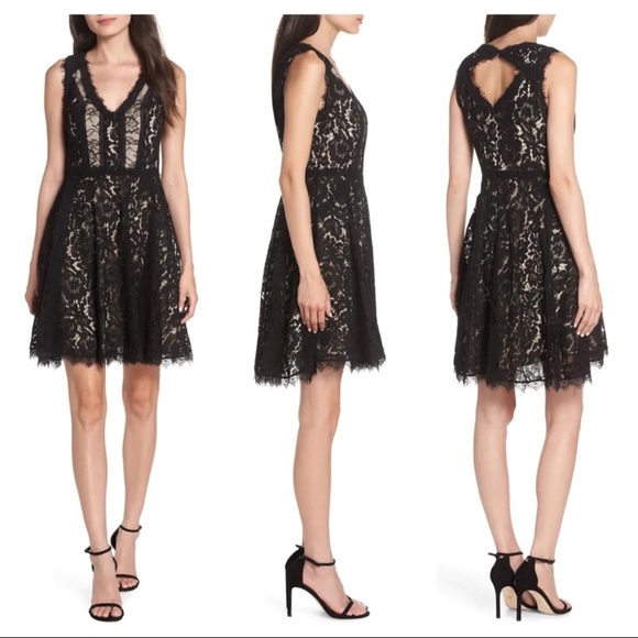 REVOLVE HEARTLOOM | Serna Lace Fit & Flare Dress - Picture 1 of 16